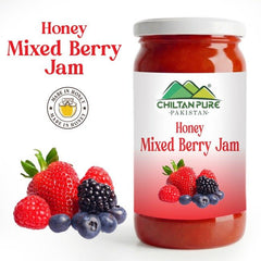 Honey Mixed Berry Jam (Made in Honey) / شہد مکسڈ بیری جام / Glass packaging / 630gm - ChiltanPure