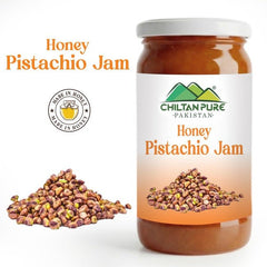 Honey pistachio Jam (Made in Honey) / شہد پستے کا جام / Glass packaging / 630gm - ChiltanPure