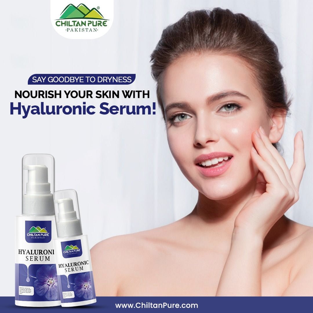 Hyaluronic Acid Serum – Treats wrinkles & Acne, Best at Hydrating Skin For Smooth and Radiant Skin 50ml - ChiltanPure