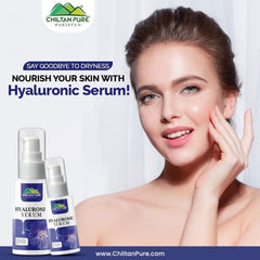 Hyaluronic Acid Serum – Treats wrinkles & Acne, Best at Hydrating Skin For Smooth and Radiant Skin 50ml - ChiltanPure