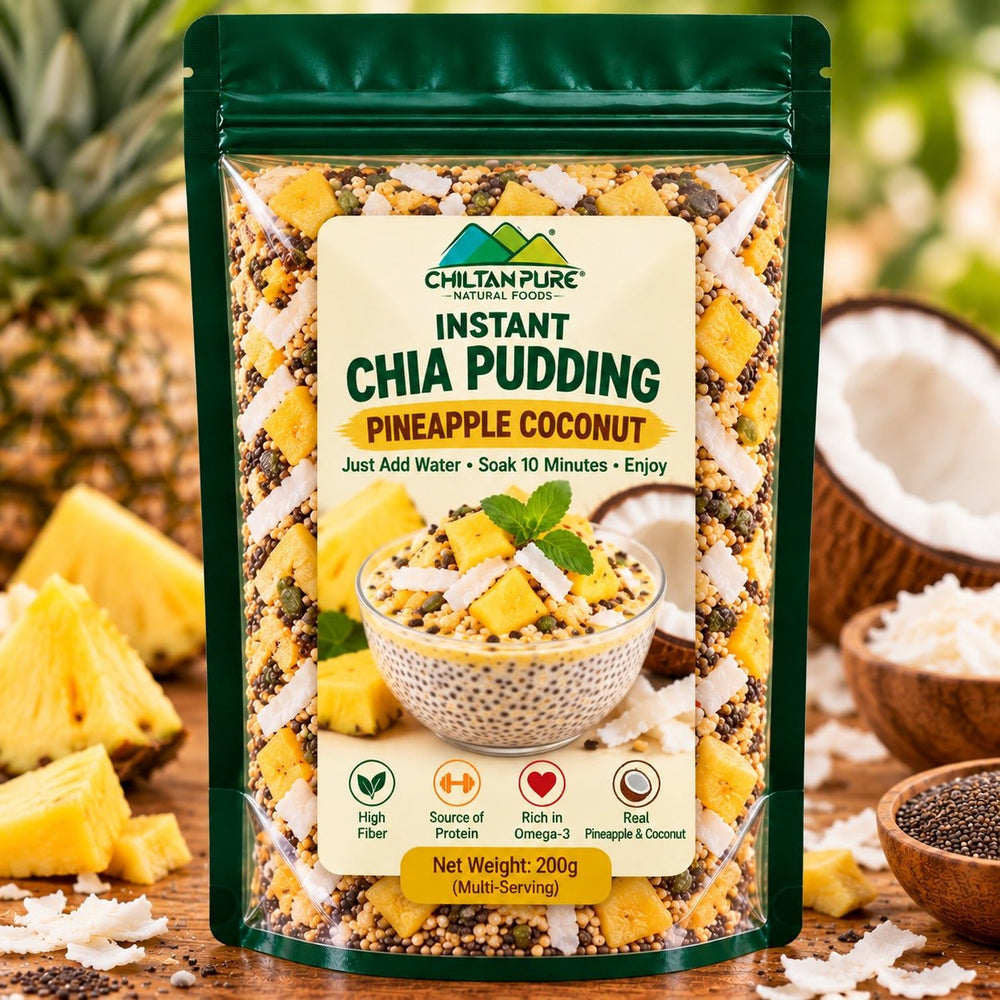 Instant Chia Pudding – Pineapple Coconut – 200g - ChiltanPure