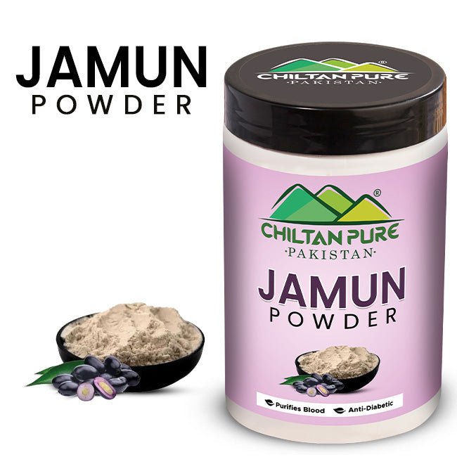 Jamun Powder - Purifies Blood, Anti - Diabetic, Heart Healthy & Rich in Vitamins (Java Plum, Jambolan) - ChiltanPure