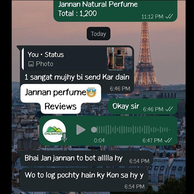 Janan Natural Perfume - Embrace the Power of Cedarwood in Every Scent - ChiltanPure