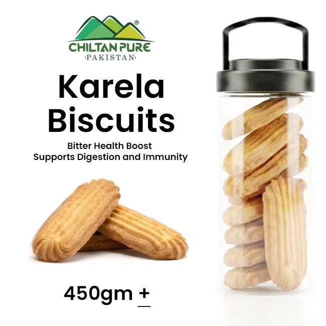 Karela Biscuit Cookies / Made With Organic Desi Butter, Bakery Biscuit - ChiltanPure