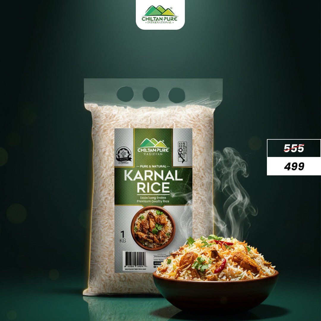 Karnal Rice / (کرنل چاول) / Long Grain Fragrant Premium Quality & Rich Flavor 🌾✨ 1kg - ChiltanPure