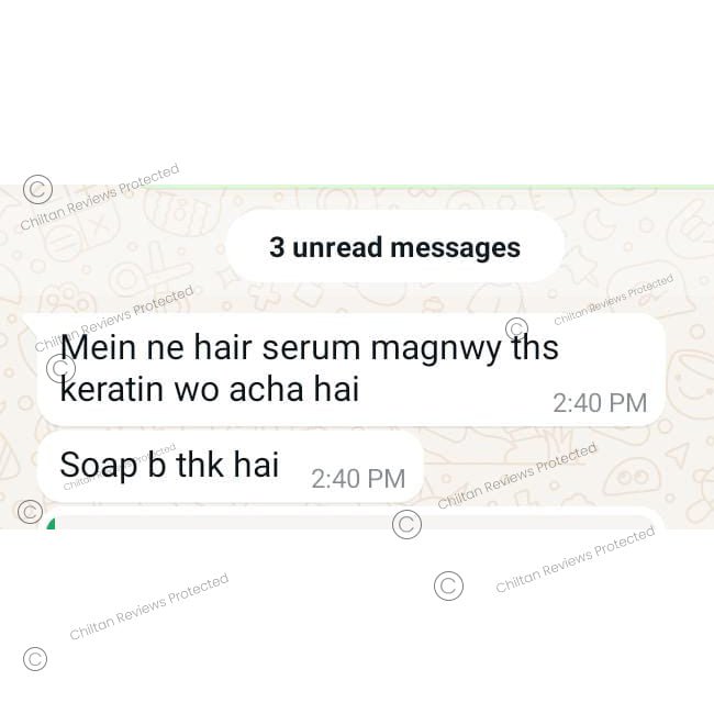 Keratin Hair Serum – Anti - Frizz, Damage Repair, Boost Hair Growth, Makes Hair Glossy & Strong - ChiltanPure