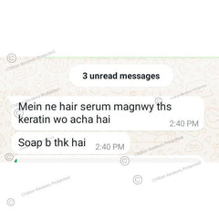 Keratin Hair Serum – Anti - Frizz, Damage Repair, Boost Hair Growth, Makes Hair Glossy & Strong - ChiltanPure