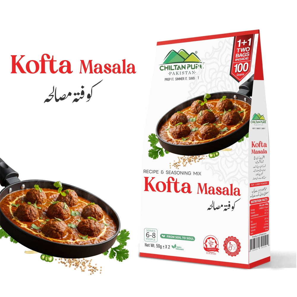Kofta / کوفته مصالحہ / Kofta Masala / 110gm 1+1 (2 Packet) Inside Box - ChiltanPure