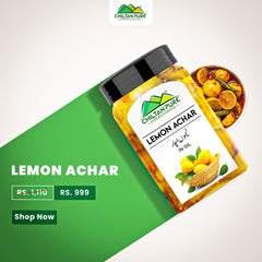 Lemon Achar / Pickle - Spice Up Your Meal With Citrus Delight in Every Bite Made with Fresh Lemons - ChiltanPure