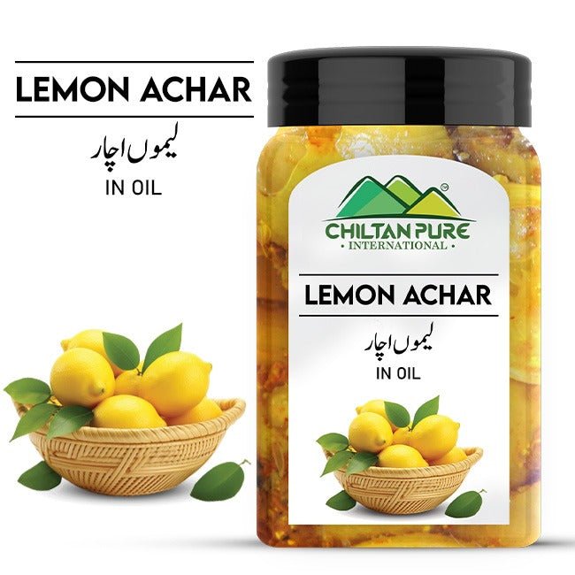 Lemon Achar / Pickle - Spice Up Your Meal With Citrus Delight in Every Bite Made with Fresh Lemons - ChiltanPure