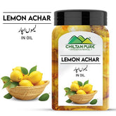 Lemon Achar / Pickle - Spice Up Your Meal With Citrus Delight in Every Bite Made with Fresh Lemons - ChiltanPure