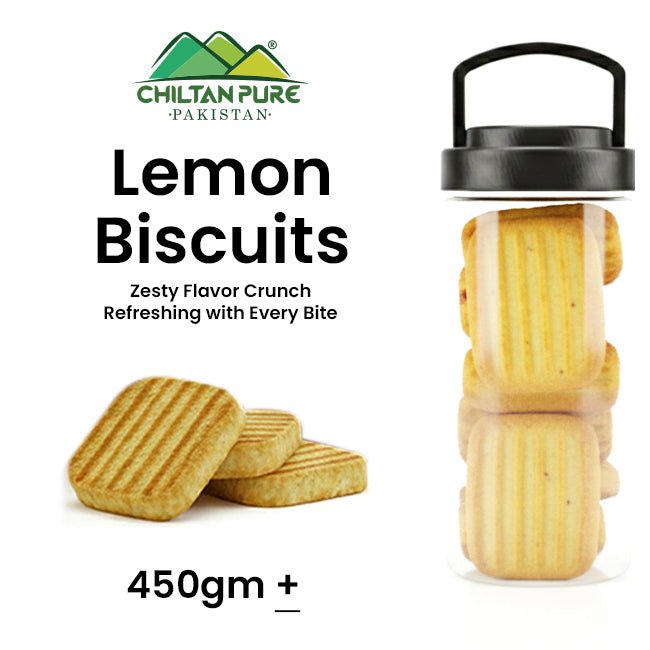 Lemon Biscuit Cookies / Made With Organic Desi Butter, Bakery Biscuit - ChiltanPure