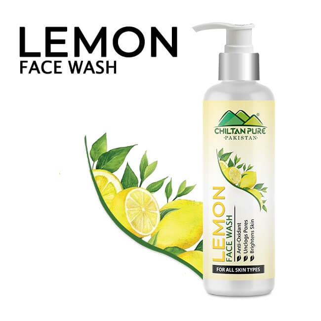 Lemon Face Wash – Anti – Acne, Protects Against UV Rays, Leaves Skin Soft & Dewy - ChiltanPure
