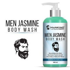 Men Jasmine Body Wash – Nourishes Dry Skin, Remove Dirt & Toxins, Enhances Body’s Natural Glow & Provides a Deep, Effective Clean 250ml - ChiltanPure
