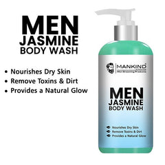 Men Jasmine Body Wash – Nourishes Dry Skin, Remove Dirt & Toxins, Enhances Body’s Natural Glow & Provides a Deep, Effective Clean 250ml - ChiltanPure
