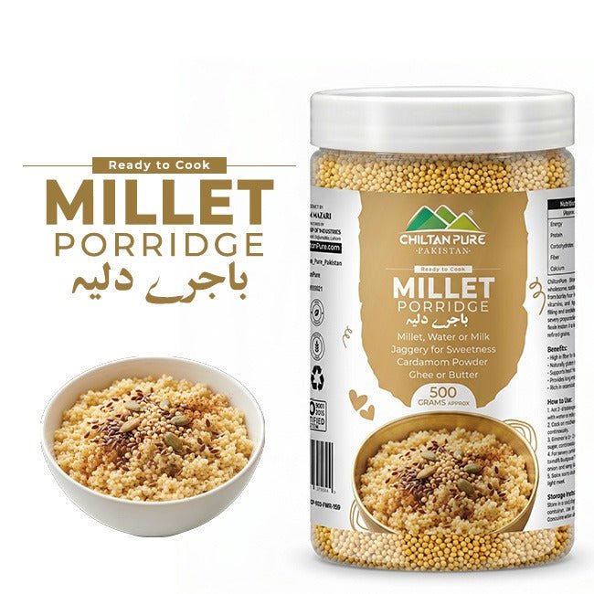 Millet Porridge / باجرہ دلیہ / Bajra Daliya / Weight 500gm± - ChiltanPure