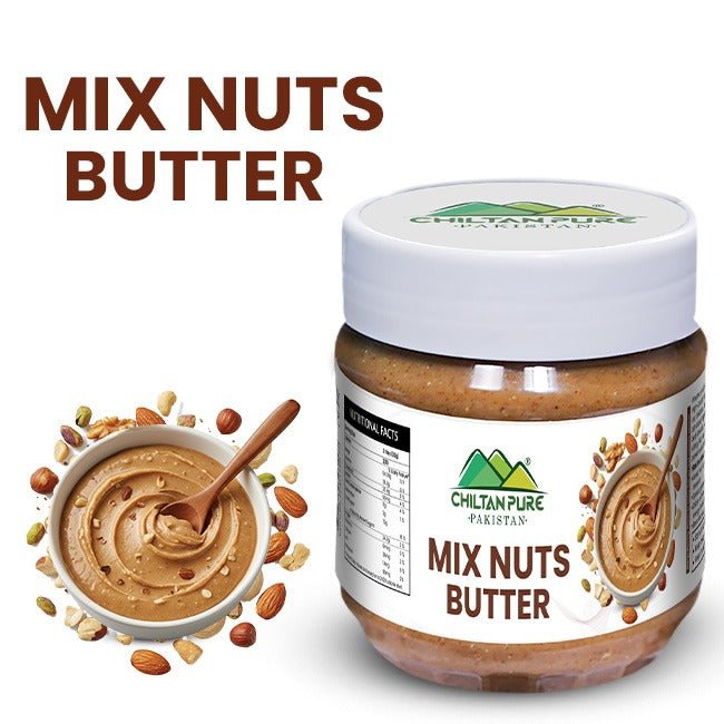 Mix Nuts Butter / مکسڈ نٹ بٹر / Gross Weight 360gm - ChiltanPure