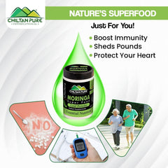 Moringa Powder - Wellness in Every Spoon , Nature's Multivitamin (small) - ChiltanPure