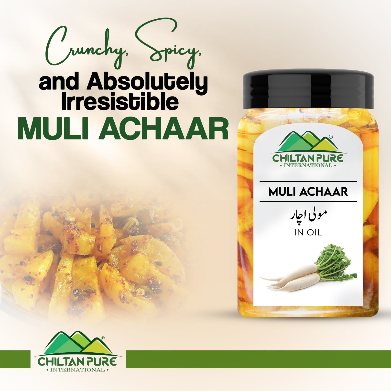 Muli Achaar / Radish Pickle - Tangy Radish Delight - ChiltanPure