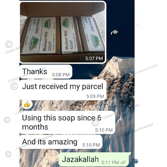 Multani Mitti Soap - Improve complexion, Oil Absorption, Improves Skin Tone - ChiltanPure