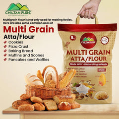 Multi Grain Atta / Flour - Made with 14 Natural Ingredients - ChiltanPure