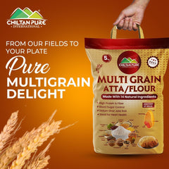 Multi Grain Atta / Flour - Made with 14 Natural Ingredients - ChiltanPure