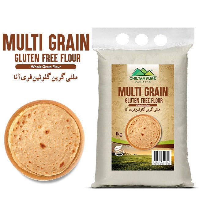 Multi Grain - Glutan Free Flour (ملٹی گرین آٹا) / 1kg - ChiltanPure