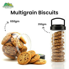 MultiGrain Biscuit Cookies / Made With Organic Desi Butter, Bakery Biscuit - ChiltanPure
