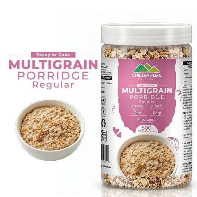 Multigrain Porridge Regular / ملٹی گرین دلیہ ریگولر / Multigrain Daliya / Weight 500gm± - ChiltanPure