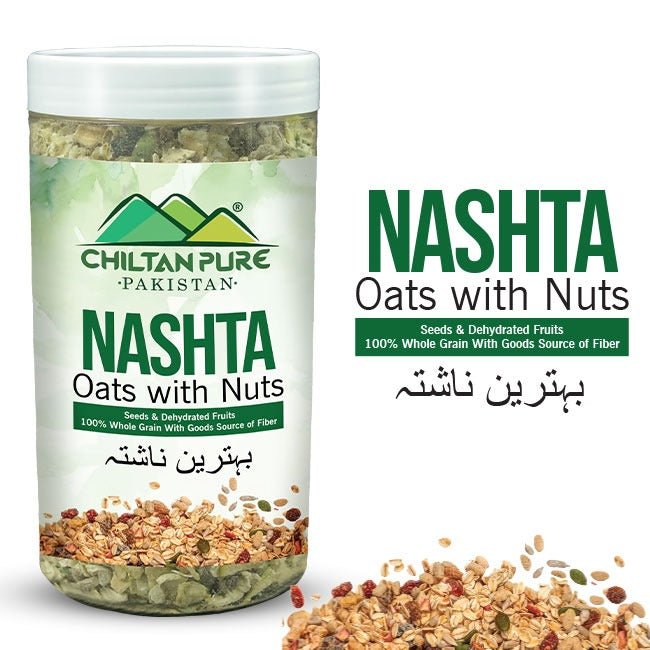 Nashta Oats with Nuts - Fuel Your Day with a Nutritious Nutty and Crunchy Bite - ChiltanPure