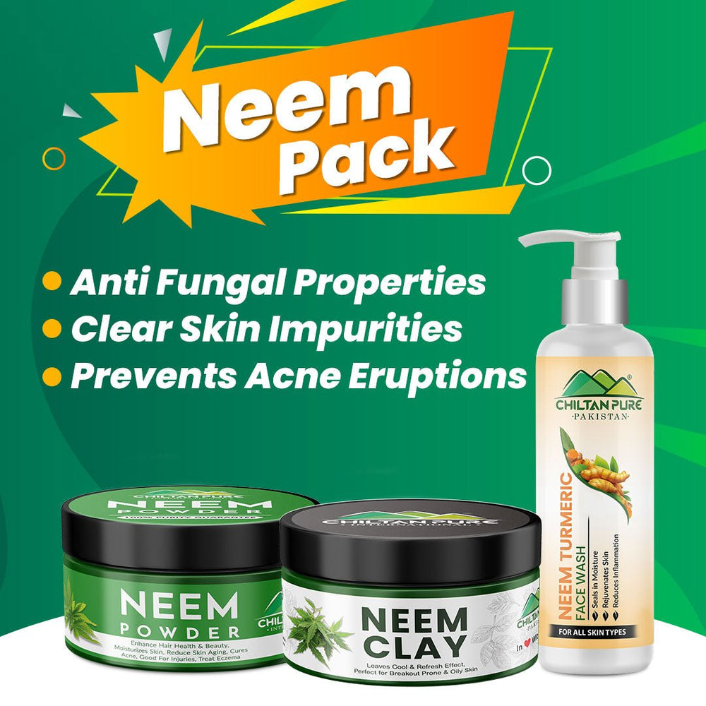 Neem Pack - Deep Cleanse Skin, Reduces Inflammation & Anti - Aging - ChiltanPure