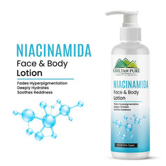 Niacinamide Face & Body Lotion - Brighten, Hydrate & Strengthen Skin - ChiltanPure