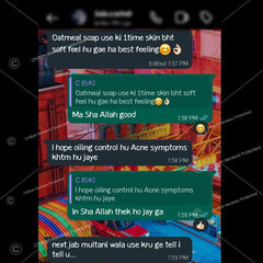 OATMEAL Soap – Absorbs Sebums or Oil & Help Reduce Acne Symptom - ChiltanPure