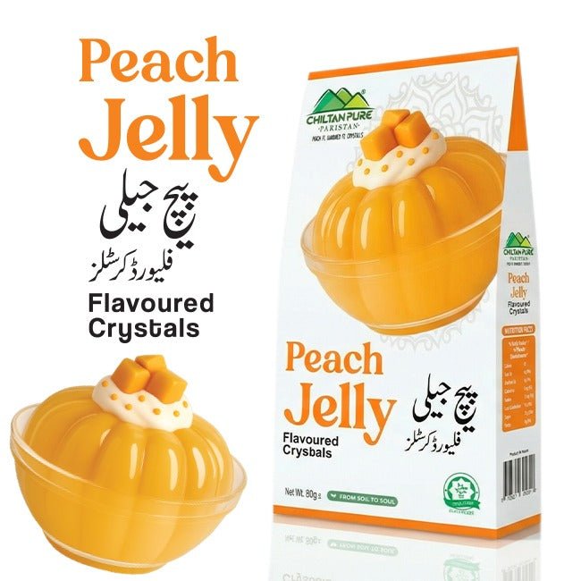 Peach Jelly / Crystal Jelly Peach 80±gm - ChiltanPure