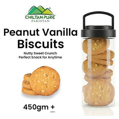 Peanut Vanilla Biscuit Cookies / Made With Organic Desi Butter, Bakery Biscuit - ChiltanPure