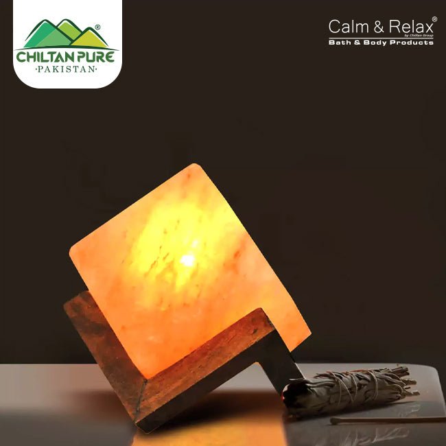 Penny Cube Shape Pink Salt Lamp - ChiltanPure