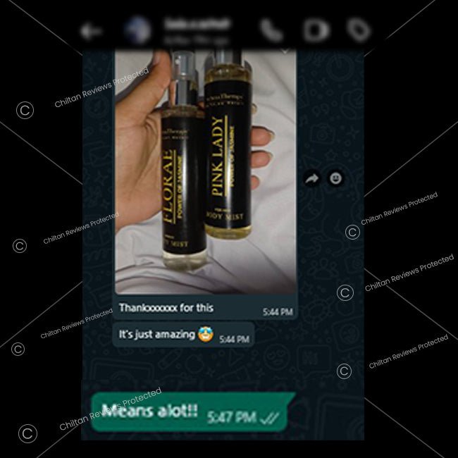 Pink Lady Natural Body Mist - Made With Jasmine - Signature Fragrance You Love!! - ChiltanPure