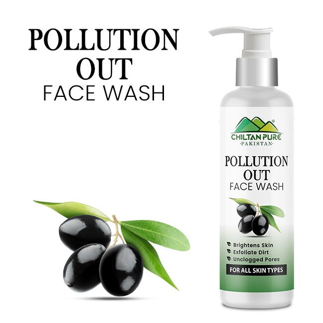 Pollution Out Face Wash - Detoxifies Skin, Anti - Aging, Unclogs Pores, Eliminates Dirt & Impurities - ChiltanPure