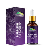 Purplish Lip & Cheek Tint - Smudge - proof, long - wear gives a glow to the face and a natural finish product - 100% Organic lip stain - ChiltanPure