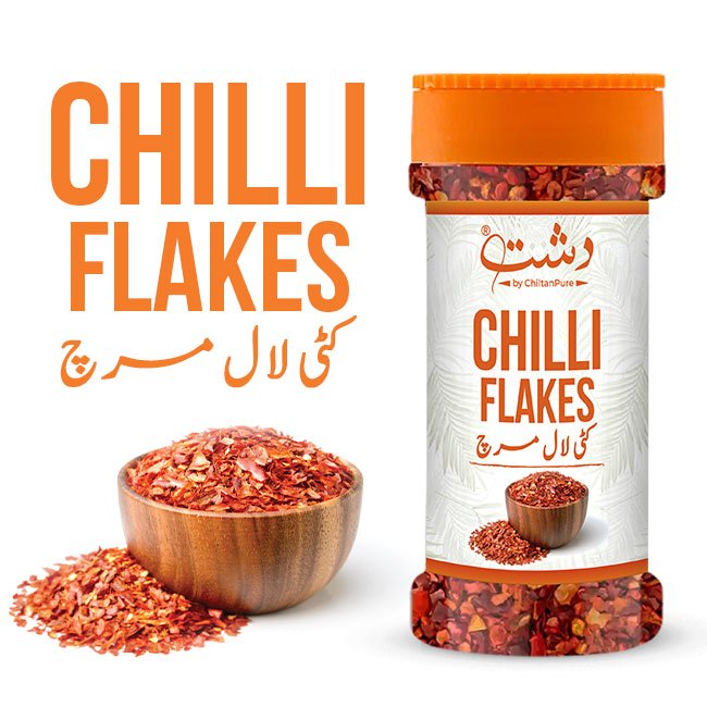 Red Chilli Flakes - For the Perfect Kick of Spiciness and Flavor (Plastic packaging) - ChiltanPure
