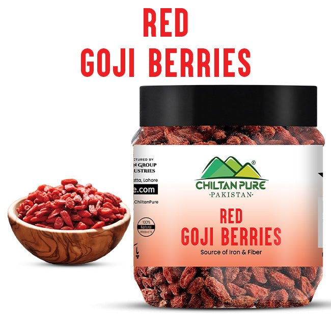 Red Goji Berries (سرخ گوجی بیریز) - Source Of Iron & Fiber - ChiltanPure