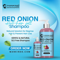 Red Onion Anti - Hair Fall Shampoo - Natural Solution for Hair Regrowth & Prevents Hair Loss - ChiltanPure