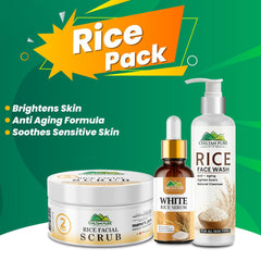 Rice Pack - Removes Dead Skin Cells, Lighten Scars & Reduce Dullness - ChiltanPure