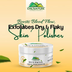 Rice Skin Polisher – Hydrates Skin, Anti - Aging, Delivers moisture, Boosts Blood Flow, Exfoliates Dry & Flaky Skin - ChiltanPure