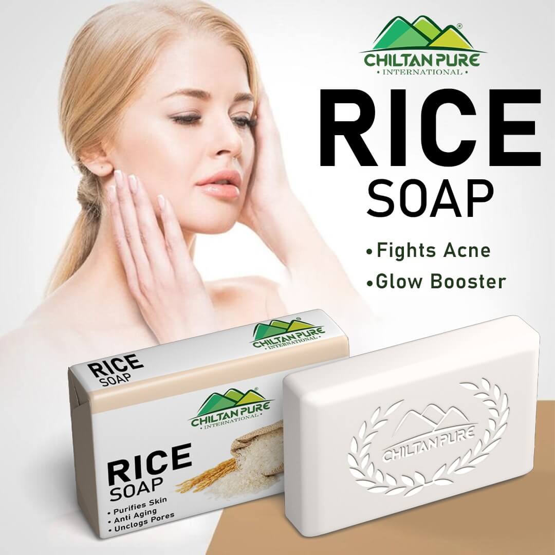 Rice Soap - Purifies Skin, Anti-Aging, Unclog Pores - ChiltanPure