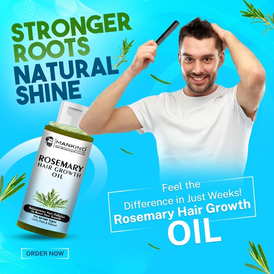 Rosemary Hair Growth Oil - Rejuvenates Hair Follicles to Boost Hair Growth, Detangles Hair & Repair Damaged Hair - ChiltanPure