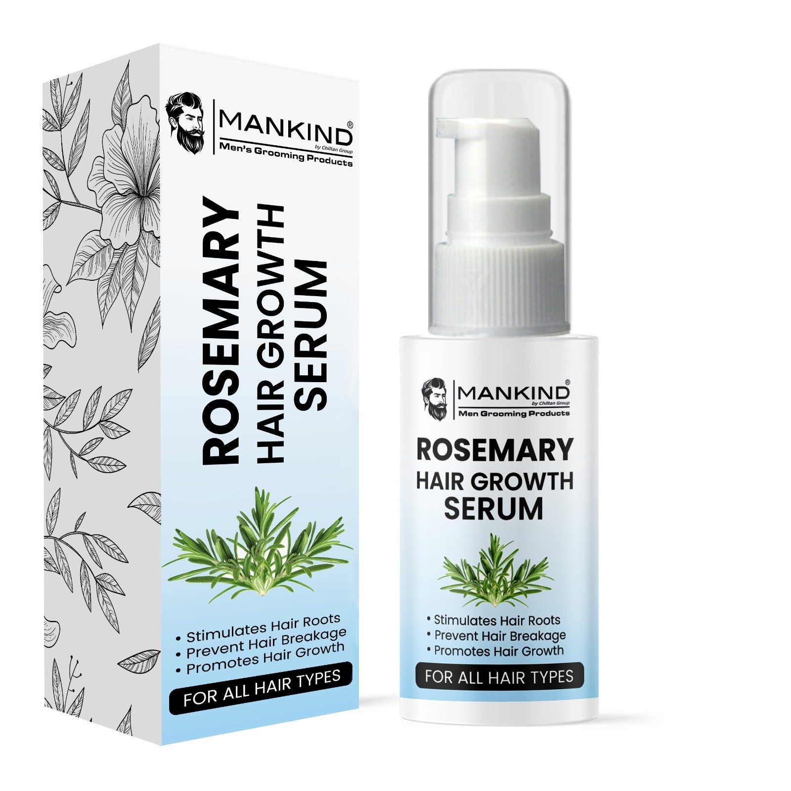 Rosemary Hair Growth Serum - Prevent Hair Breakage, Makes Hair Manageable & Promotes Hair Growth - ChiltanPure