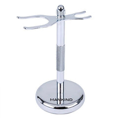 Safety Razor and Brush Stand - Polished Chrome - ChiltanPure