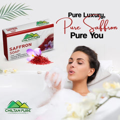 Saffron Soap - Anti - aging & Keeping Blemishes at Bay - ChiltanPure