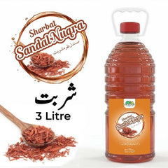 Sandal Nuqra Syrup / Sandal Nuqra Sharbat / 3 Liter Institutional Bulk For HORECA Family, Hotels, Restaurants, Catering, Cafes - ChiltanPure